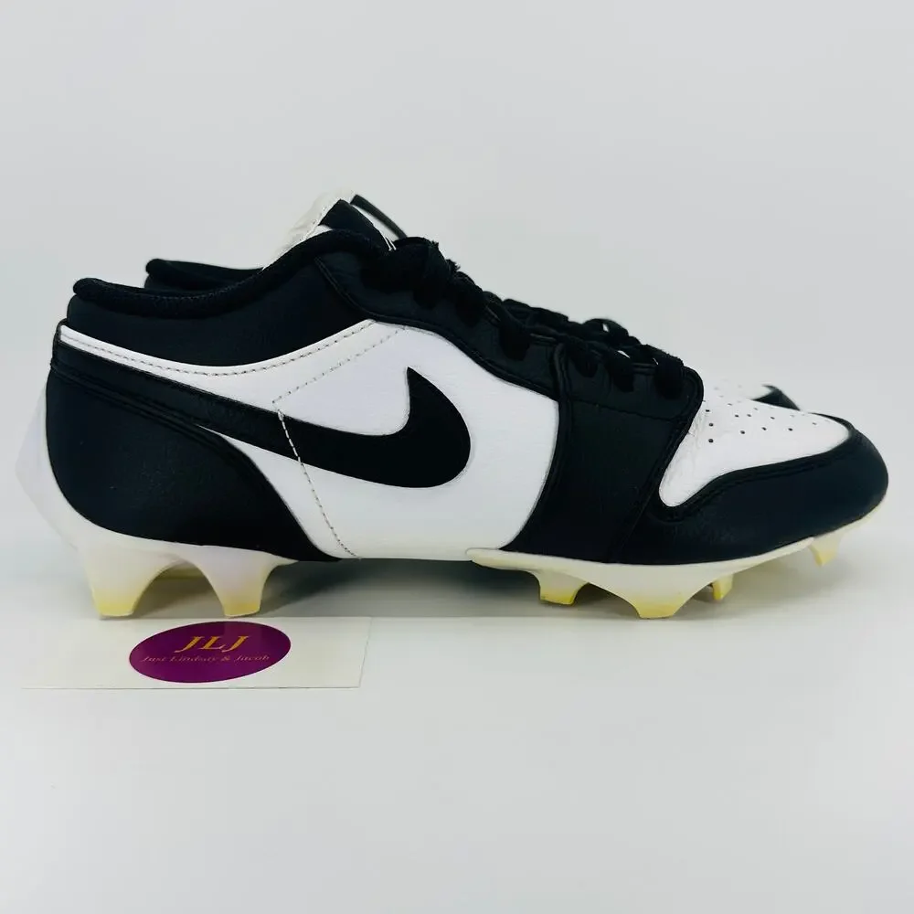 Jordan 1 Low TD Football Cleats 'Panda' Black White FJ6245-100 Men's Size 9